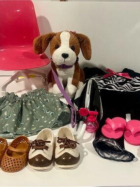 Mixed 18 in Doll Clothes & Accessories Lot - Our Generation